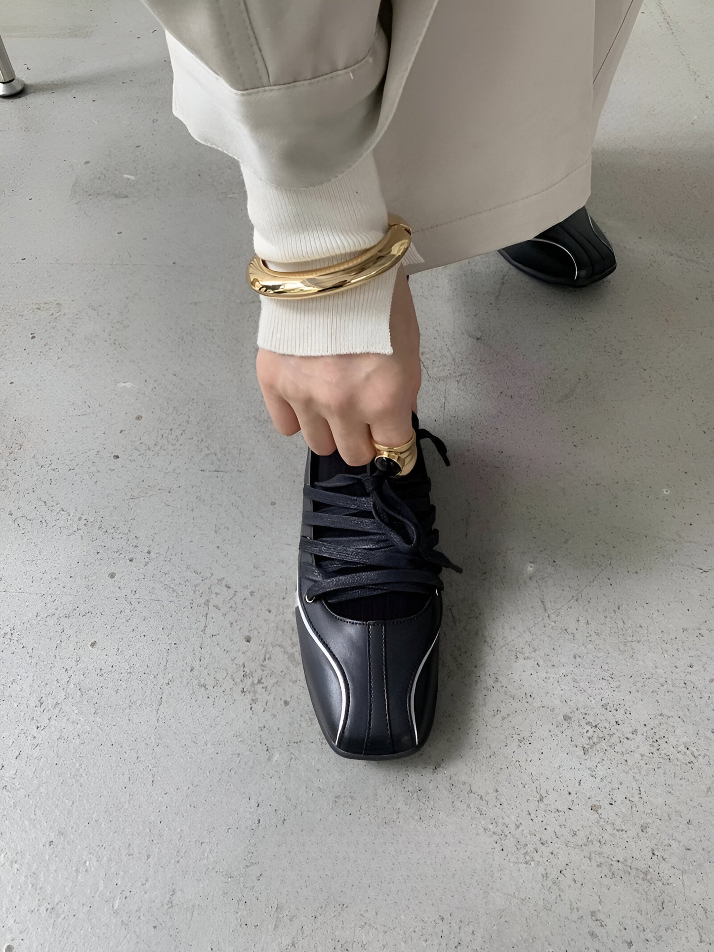 Minimalistic Thin Cuff Futuristic Bracelet