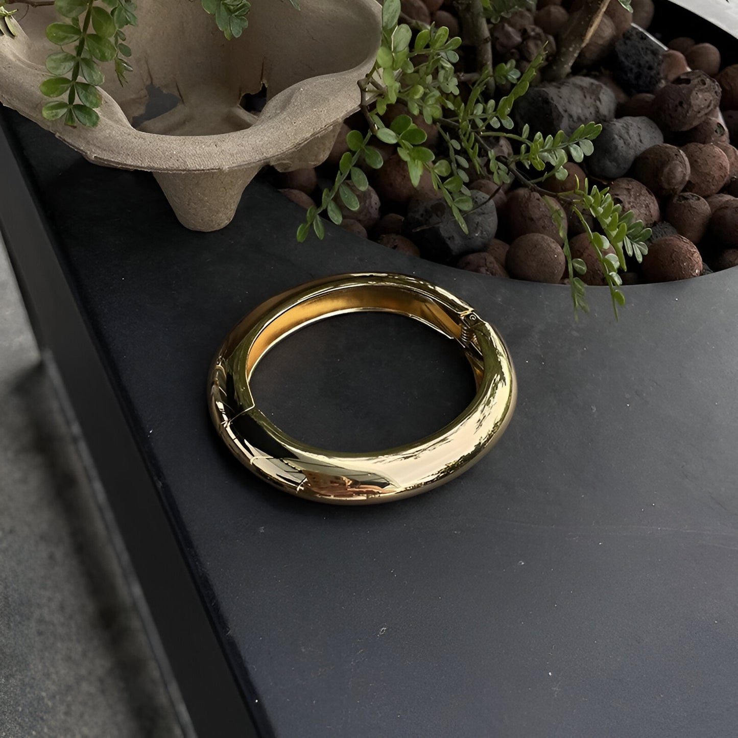 Minimalistic Thin Cuff Futuristic Bracelet