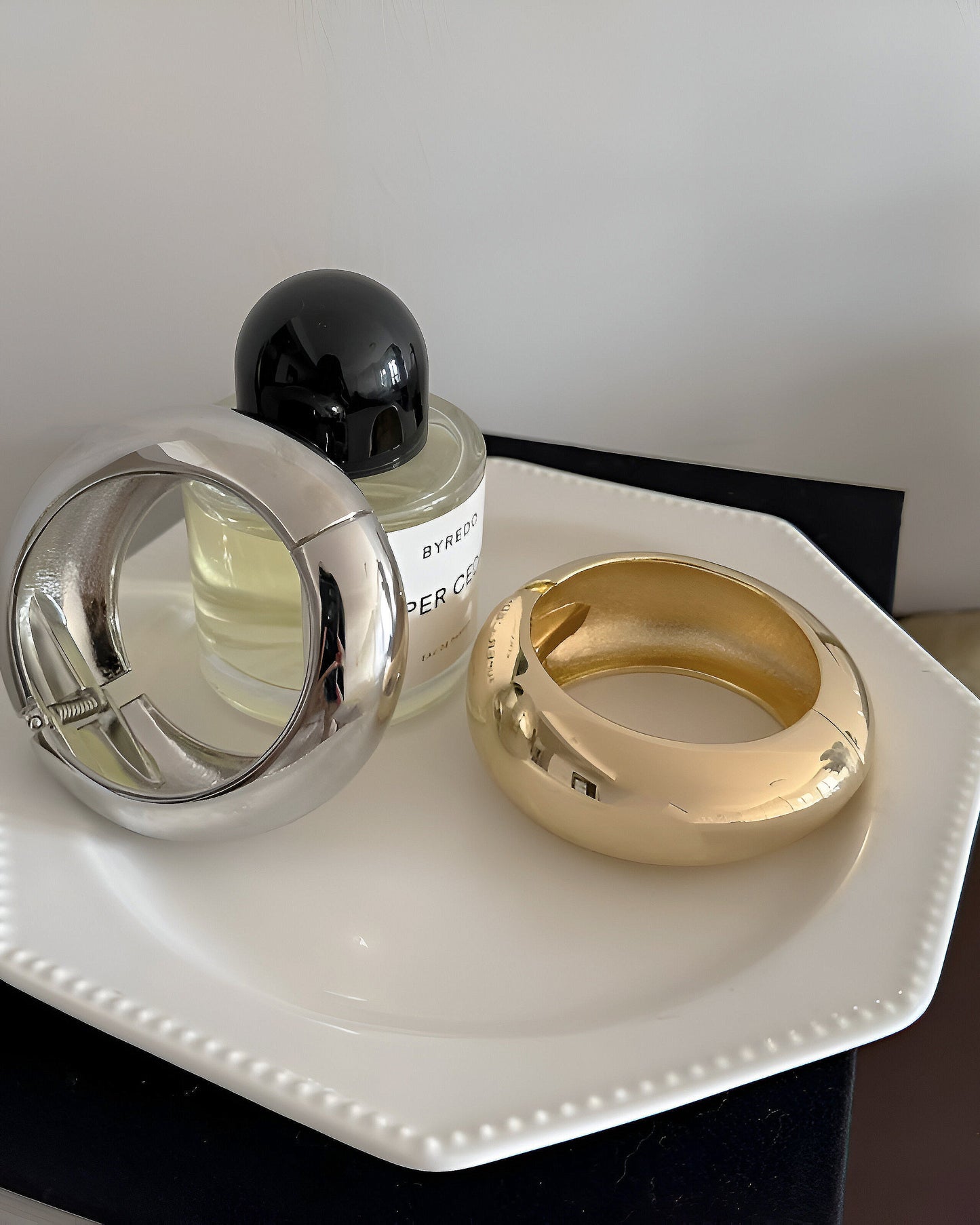 Bold Hinge Bangle Cuff Bracelet