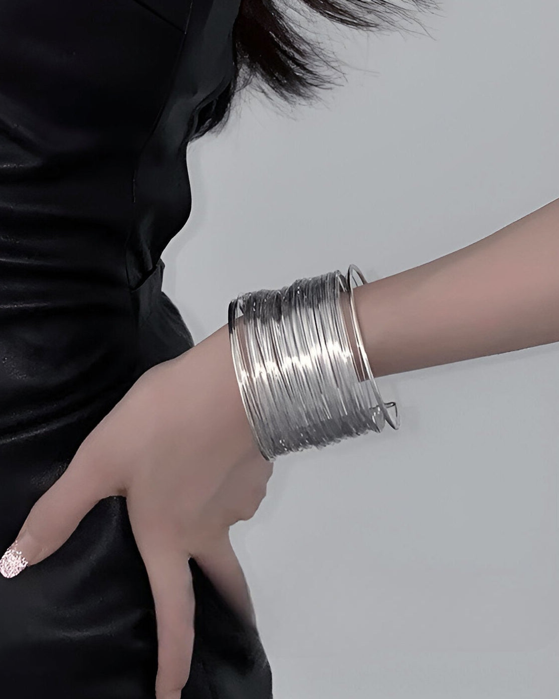 Stacked Wire Cuff Bracelet