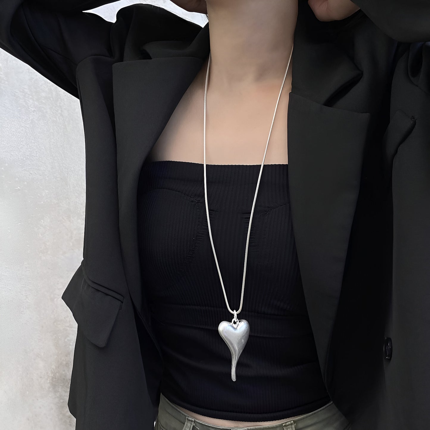 Melted Heart Necklace