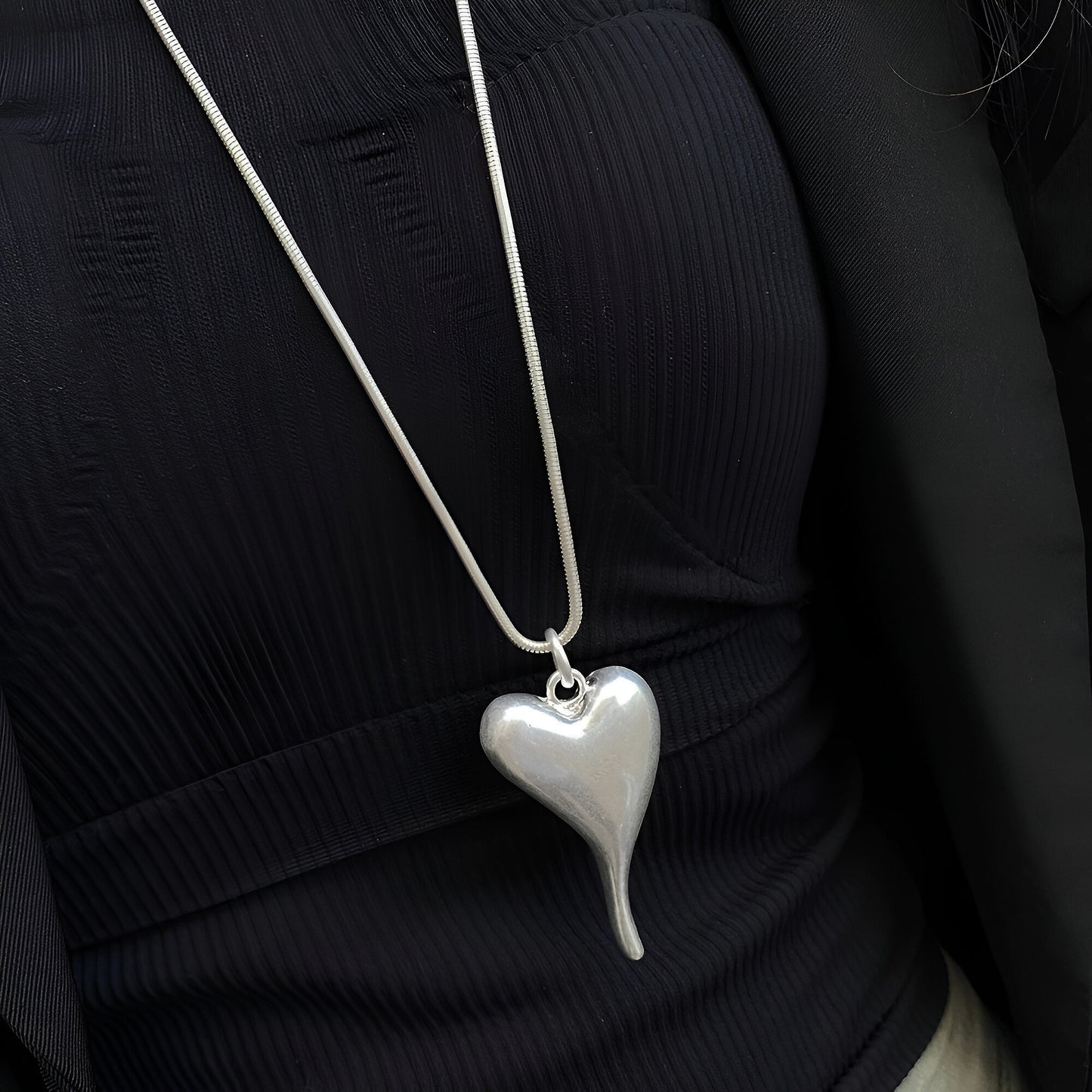 Melted Heart Necklace