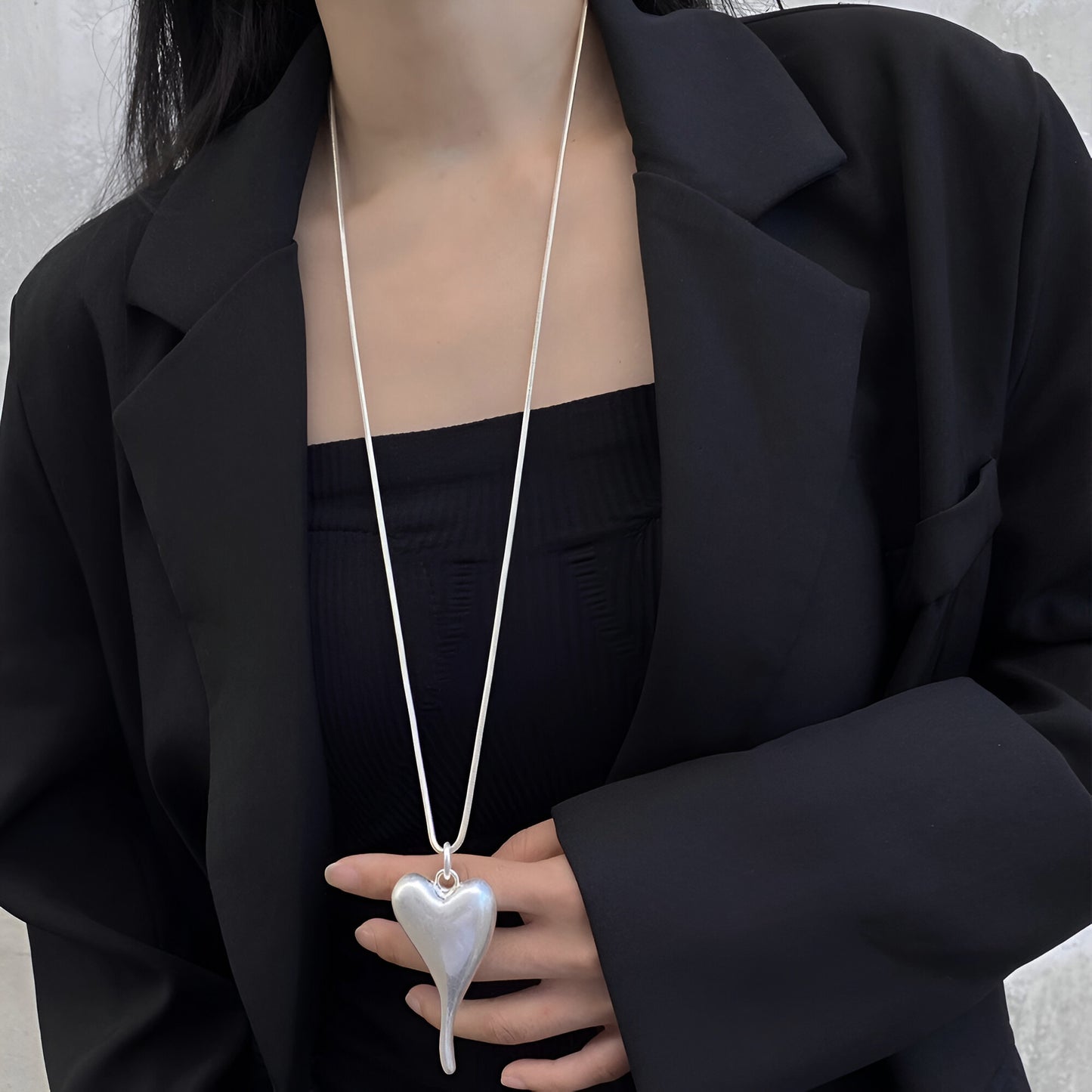 Melted Heart Necklace