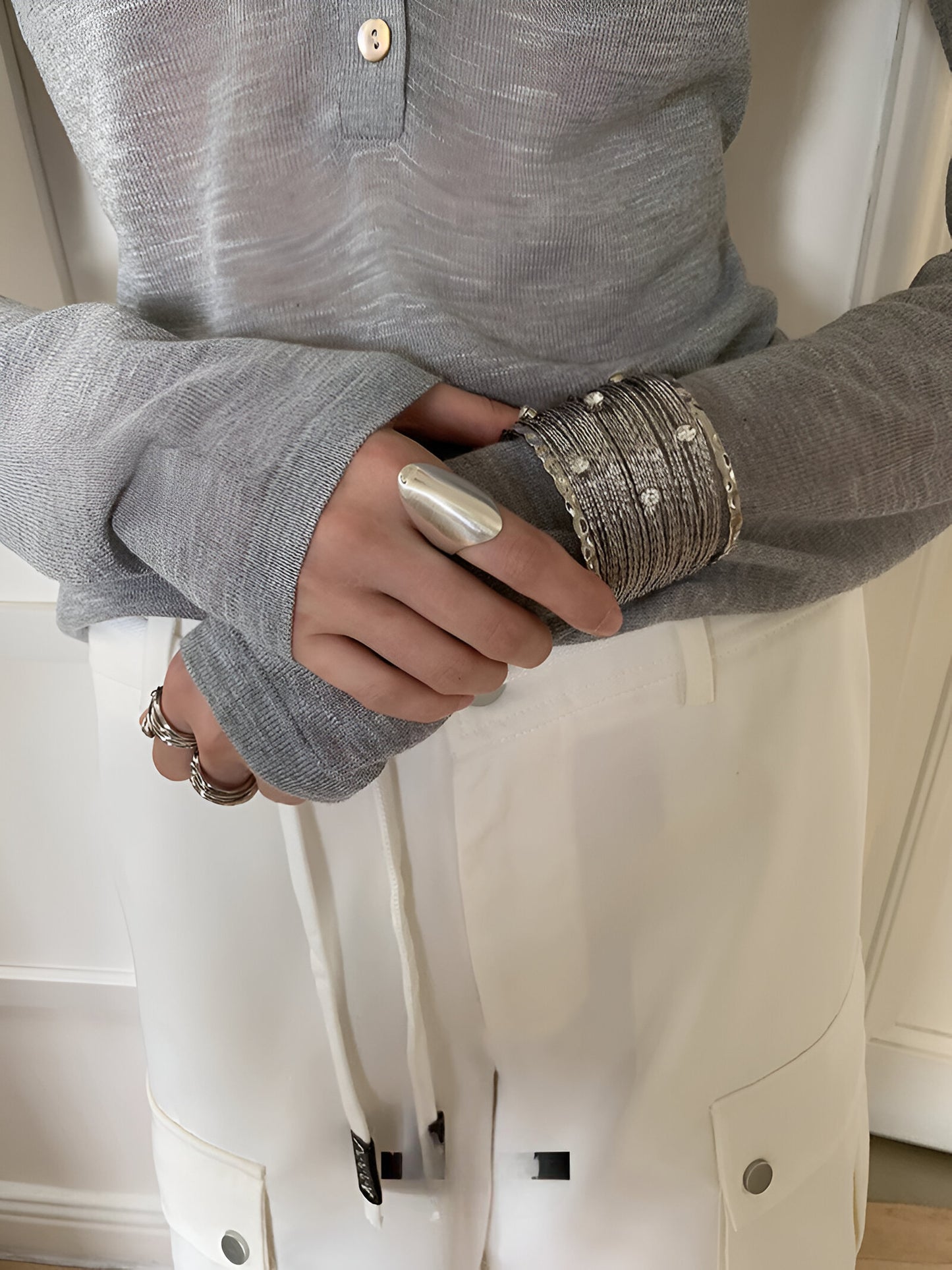 Bangle Cuff Massive Bracelet