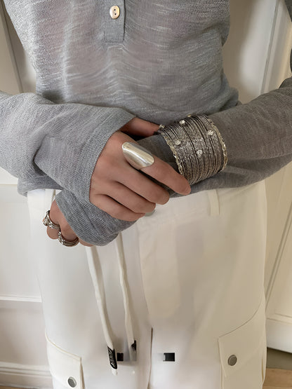 Bangle Cuff Massive Bracelet